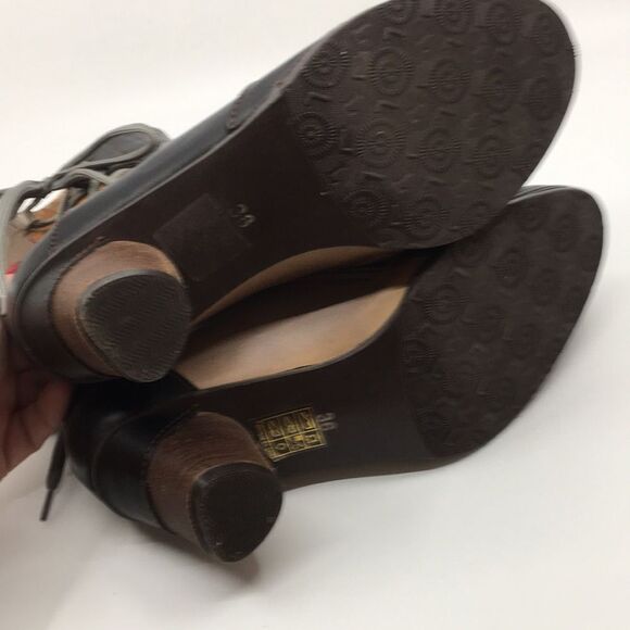 L'Artiste By Spring Step Mia Booties Boots Patchwork Corset Zip Size 36 US 5.5-6 - Picture 12 of 17